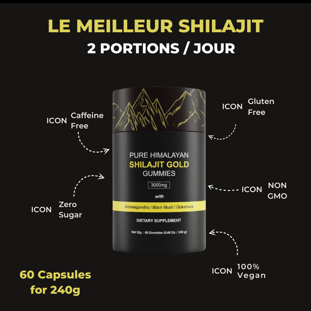 Shilajit Gold Gummies 3000mg