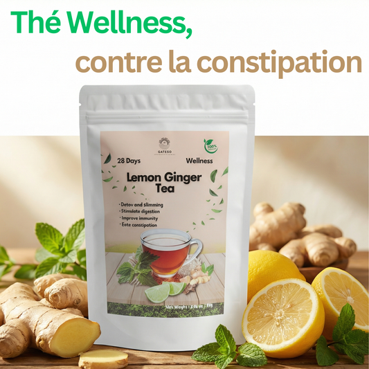 Thé Détox Citron & Gingembre – Soulage la Constipation et Nettoie le Côlon Naturellement