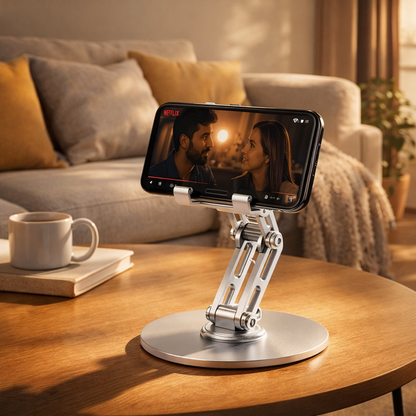 Support de téléphone en aluminium réglable à 360°