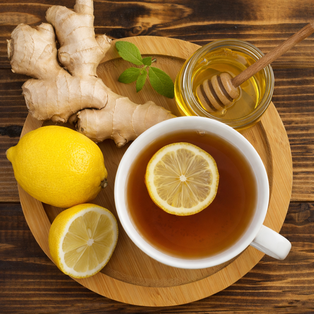 Thé Détox Citron & Gingembre – Soulage la Constipation et Nettoie le Côlon Naturellement